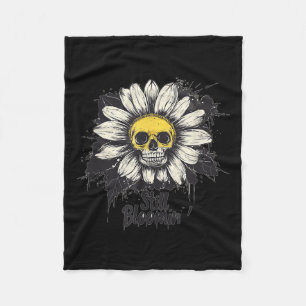 Still Bloomin' Skull Daisy kostuum voor volwassene Fleece Deken