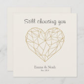 Still Choosing You Valentine Card Feestdagenkaart (Voorkant / Achterkant)