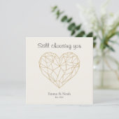 Still Choosing You Valentine Card Feestdagenkaart (Staand voorkant)