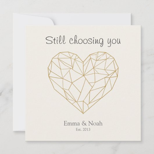 Still Choosing You Valentine Card Feestdagenkaart (Voorkant)