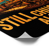 Still Chugging Along Retro Steam Train Locomotive  Poster (Hoek)