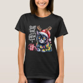 Still Evil Just Being Festive About It Cat  T-shirt (Voorkant)