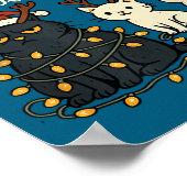 Still Evil, Just Being Festive About It Funny Cat  Poster (Hoek)