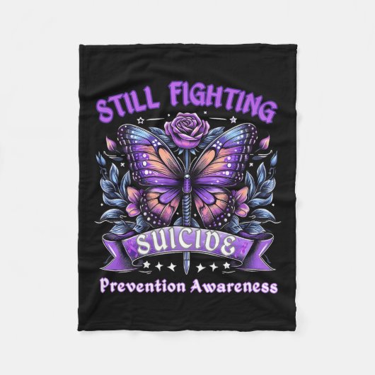 Still Fighting Suicide Prevention Awareness Butter Fleece Deken (Voorkant)