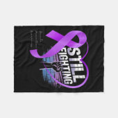 Still Fighting Suicide Prevention Awareness Purple Fleece Deken (Voorkant (Horizontaal))