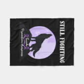 Still Fighting Suicide Prevention Awareness Wolf  Fleece Deken (Voorkant (Horizontaal))