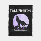 Still Fighting Suicide Prevention Awareness Wolf  Fleece Deken (Voorkant)