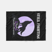 Still Fighting Suicide Prevention Awareness Wolf P Fleece Deken (Voorkant (Horizontaal))