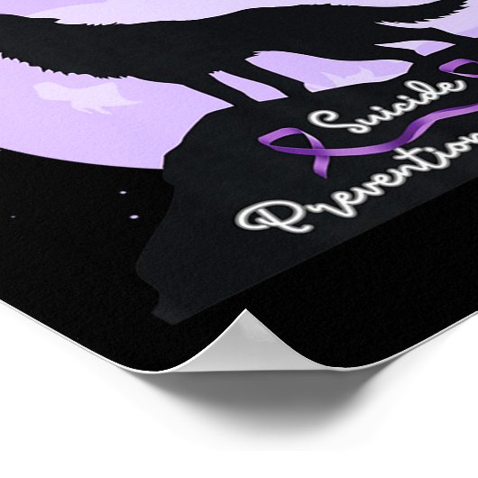 Still Fighting Suicide Prevention Awareness Wolf P Poster (Hoek)