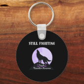 Still Fighting Suicide Prevention Awareness Wolf P Sleutelhanger (Voorkant)