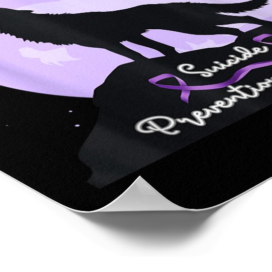 Still Fighting Suicide Prevention Awareness Wolf  Poster (Hoek)