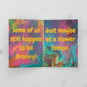 "Still Groovy..." (Age) Gift Card Kaart (Binnen)