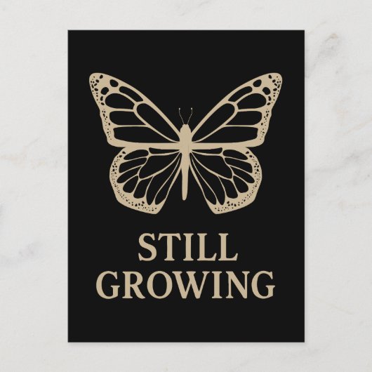 Still Growing Butterfly - Zelfliefde en genezing Briefkaart (Voorkant)