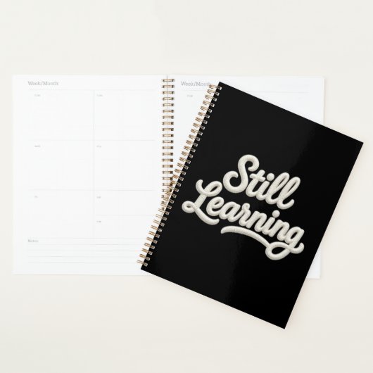 Still Learning Script Typografie Spiraal Planner (Display)