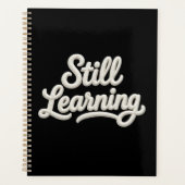 Still Learning Script Typografie Spiraal Planner (Voorkant)