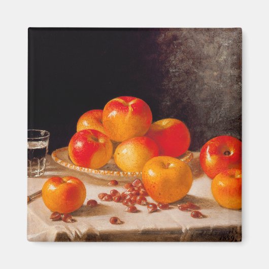 Still Life, Apples and Chestnuts Magneet (Voorkant)