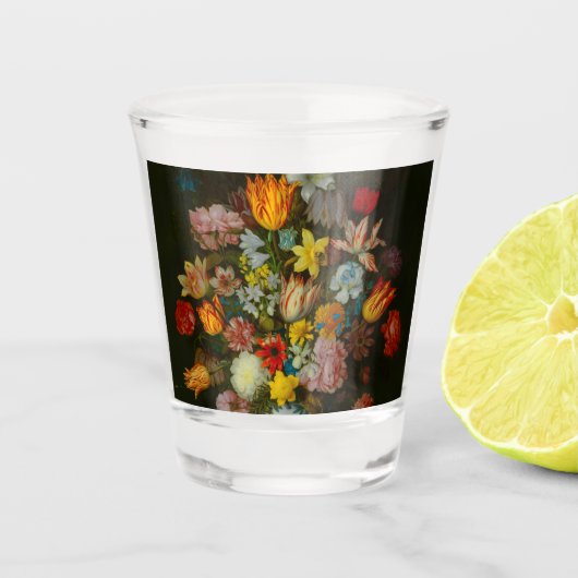 Still Life of Flowers in a Wan-Li Vase Shot Glas (Voorkant)