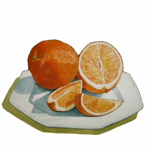 Still life oranges sculpture fridge magnet fotobeeldje magneet (Voorkant)