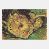 Still Life Two Cut Sunflowers by Vincent van Gogh Inpakpapier Vel (Voorkant)