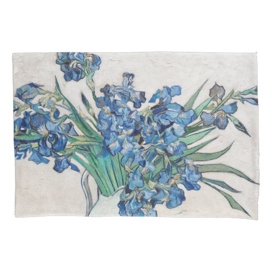 Still Life Vase with Irises by Vincent van Gogh Kussensloop (Voorkant)