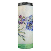 Still Life Vase with Irises by Vincent van Gogh Thermosbeker (Achterkant)