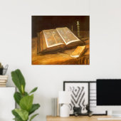 Still Life with Bible by Vincent van Gogh Poster (Thuiskantoor)