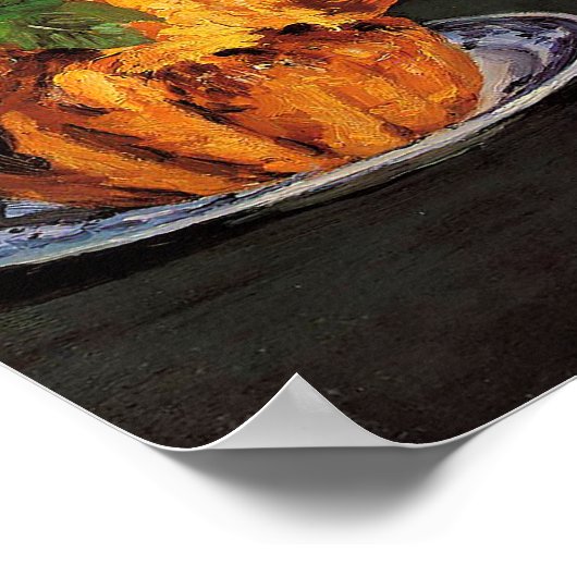 Still Life with Brioche by Édouard Manet Poster (Hoek)