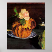 Still Life with Brioche by Édouard Manet Poster (Voorkant)