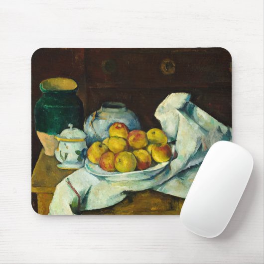 Still Life with Commode, 1887-1888 by Paul Cezanne Muismat (Met muis)