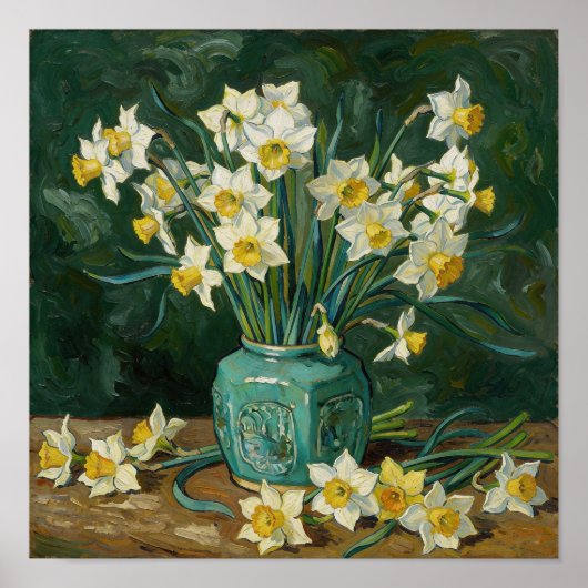 Still Life with Daffodils After Van Gogh Poster (Voorkant)