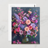 Still Life with Delphiniums and Ranunculus Briefkaart (Voorkant / Achterkant)