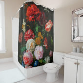 Still Life with Flowers in a Glass Vase  Douchegordijn (In situ)