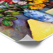 Still Life with Flowers in a Vase, Paul Cezanne Poster (Hoek)