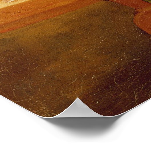 Still life with fruit and flowers poster (Hoek)