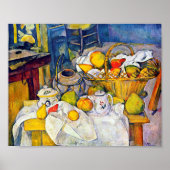 Still Life with Fruit Basket, Paul Cezanne Poster (Voorkant)