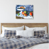 Still Life with Fruit Dish Canvas Afdruk (Insitu (Slaapkamer))