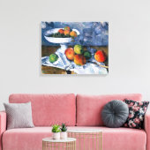 Still Life with Fruit Dish Canvas Afdruk (Insitu (Woonkamer))