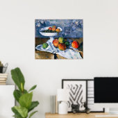 Still Life with Fruit Dish Poster (Thuiskantoor)