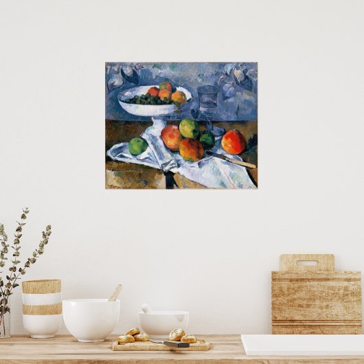 Still Life with Fruit Dish Poster (Keuken)