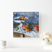 Still Life with Fruit Dish Vierkante Klok (Huis)