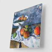Still Life with Fruit Dish Vierkante Klok (Hoek)