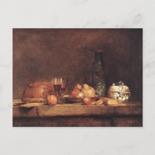 Still Life with Jar of Olives by Jean Chardin Post Briefkaart (Voorkant)