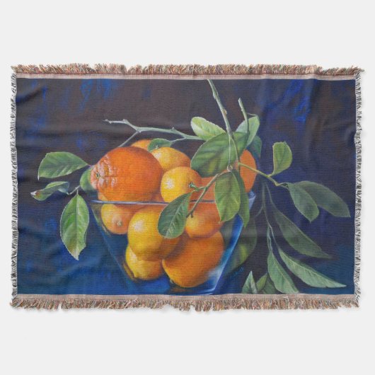 Still Life with Lemons and Orange Branch Deken (Voorkant)