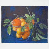 Still Life with Lemons and Orange Branch Fleece Deken (Voorkant (Horizontaal))