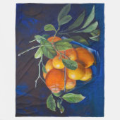 Still Life with Lemons and Orange Branch Fleece Deken (Voorkant)