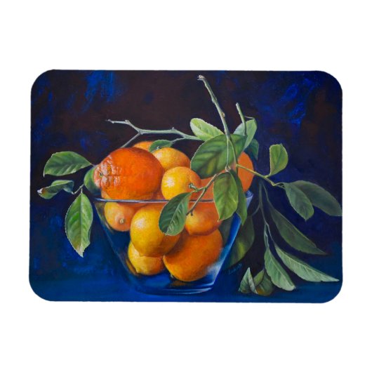 Still Life with Lemons and Orange Branch Magneet (Horizontaal)