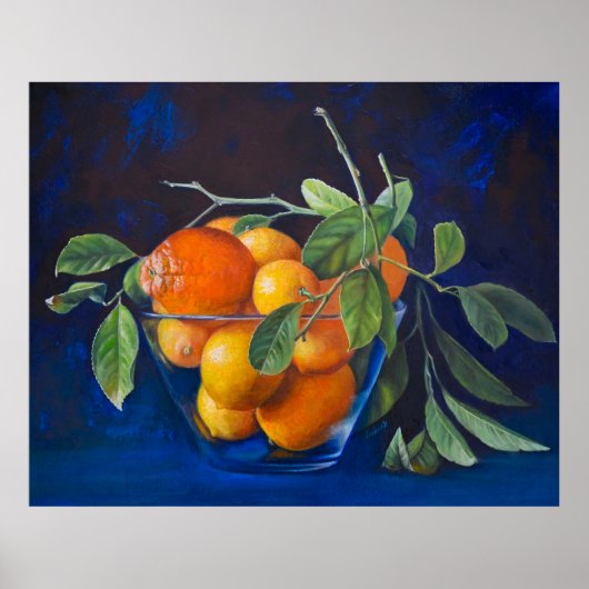 Still Life with Lemons and Orange Branch Poster (Voorkant)