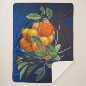 Still Life with Lemons and Orange Branch Sherpa Deken (Voorkant)