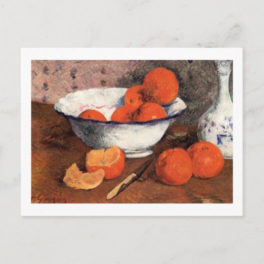Still Life with Oranges by Gauguin Briefkaart (Voorkant)