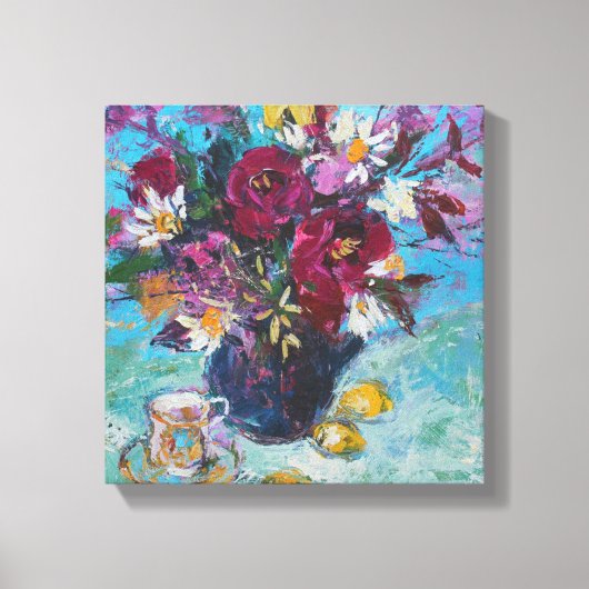 Still Life with Tea Cup 2013 Canvas Afdruk (Voorkant)